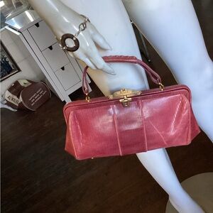 Via Spiga magenta leather